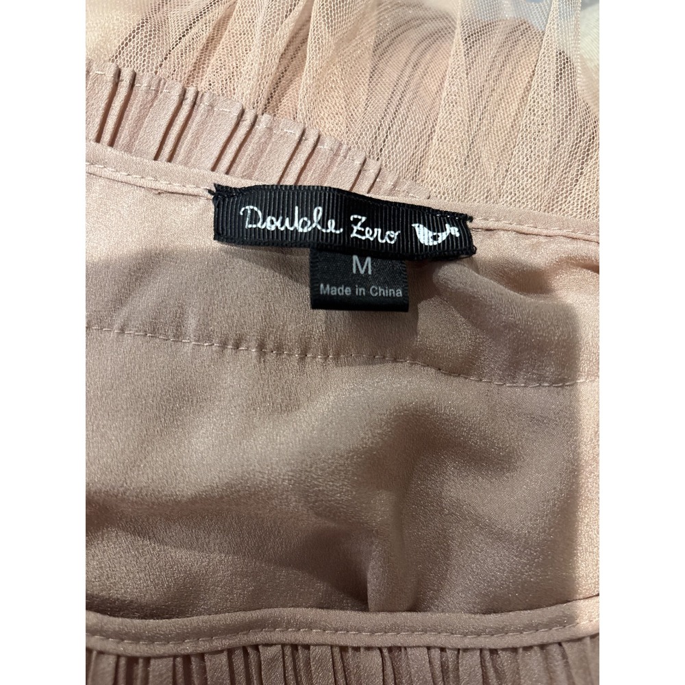 One Shoulder Dress Ruffle Tiered Pleated Party Cocktail Mini Dress Medium - Picture 4 of 4